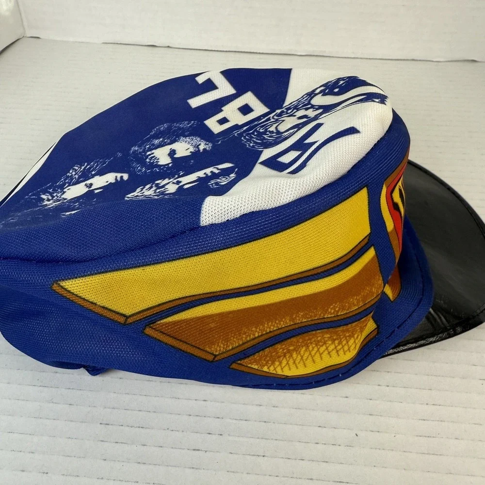 Rare Vintage 1984 Van Halen Tour Painter Hat Cap, Flex Fitted With Band & Cherub